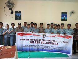 Polres Bulukumba Gelar Operasi Bina Waspada Lipu 2023, Ini Tujuannya.