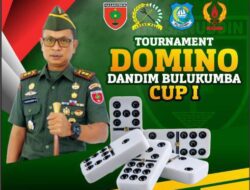 TOURNAMENT DOMINO DANDIM BULUKUMBA CUP I TOTAL HADIAH 75 JUTA RUPIAH.