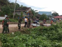 KORAMIL 1411-05/BONTO BAHARI LAKSANAKAN AKSI BERSIH  DALAM UPAYA TANGANI SAMPAH DI LINGKUNGAN TANAH LEMBANG