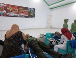 KODIM 1411/BULUKUMBA GELAR AKSI DONOR DARAH UNTUK MENYAMBUT HUT KODAM XIV/HASANUDDIN YANG KE- 67