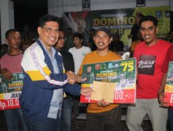 KETEGANGAN DAN KEMENANGAN DIHARI KEDUA TOURNAMENT DOMINO DANDIM CUP II MAKODIM 1411/BULUKUMBA