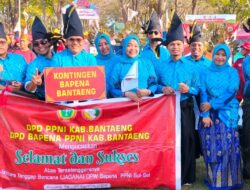 Kontingen Bapena Bantaeng Raih Juara 3 Difile JAGANA di Kabupaten Pinrang